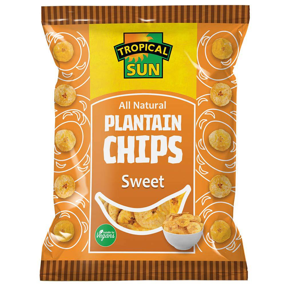 Tropical Sun Plantain Chips Sweet 12X70G-SurulereFoods