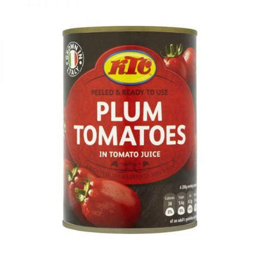 KTC Peeled Plum Tomatoes 12X400G-SurulereFoods — Food Cupboard — Buy Online UK
