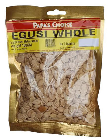 Papa's choice Egusi Whole 100G-SurulereFoods — Dry Foods — Buy Online UK