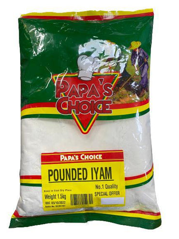 Papa's Choice Pounded Yam 1.5Kg-SurulereFoods — Flour & Mix — Buy Online UK