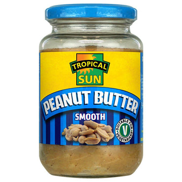 Tropical Sun Peanut Butter Smooth 340G-SurulereFoods — Food Cupboard — Buy Online UK