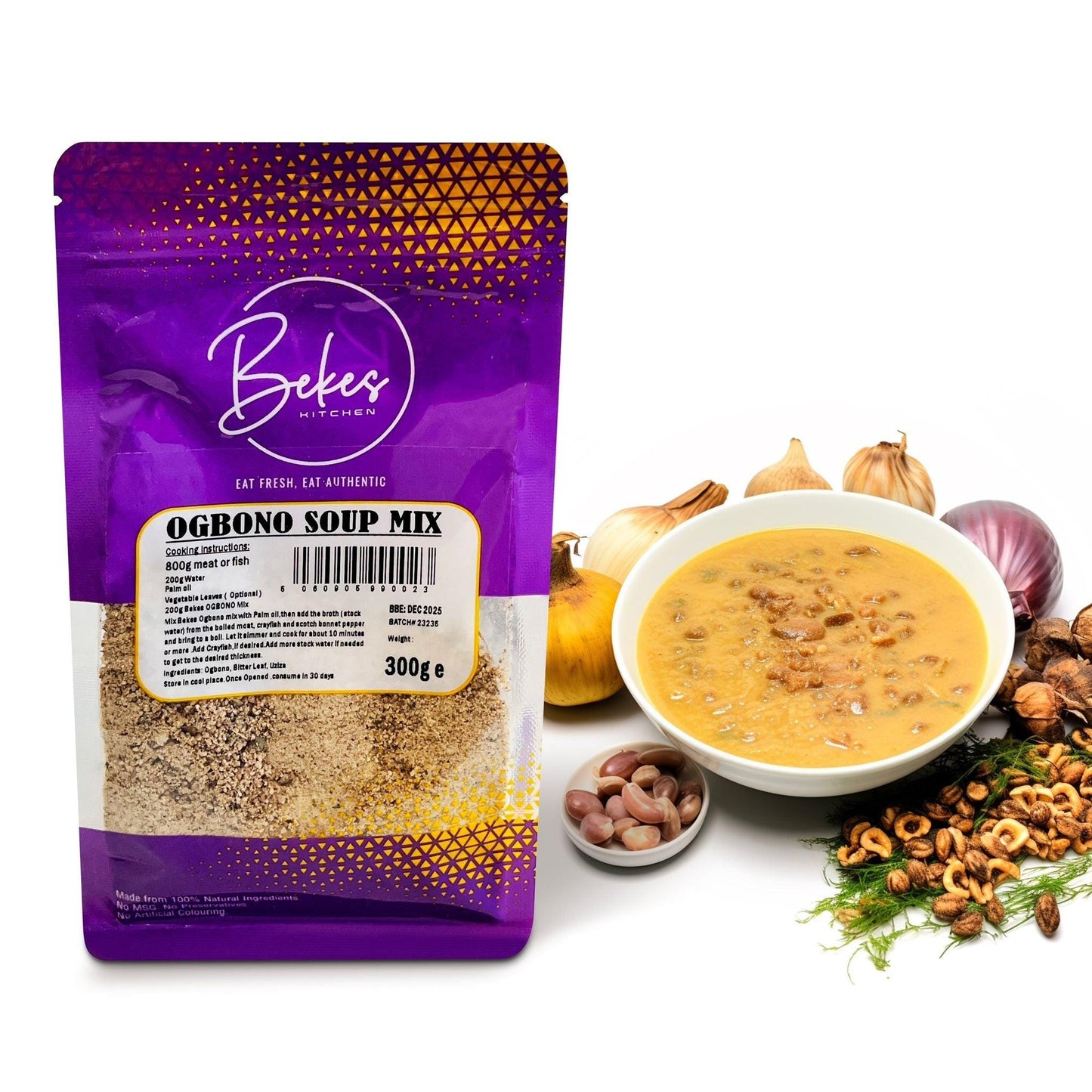 Bekes Kitchen Ogbono Soup Mix 300G-SurulereFoods