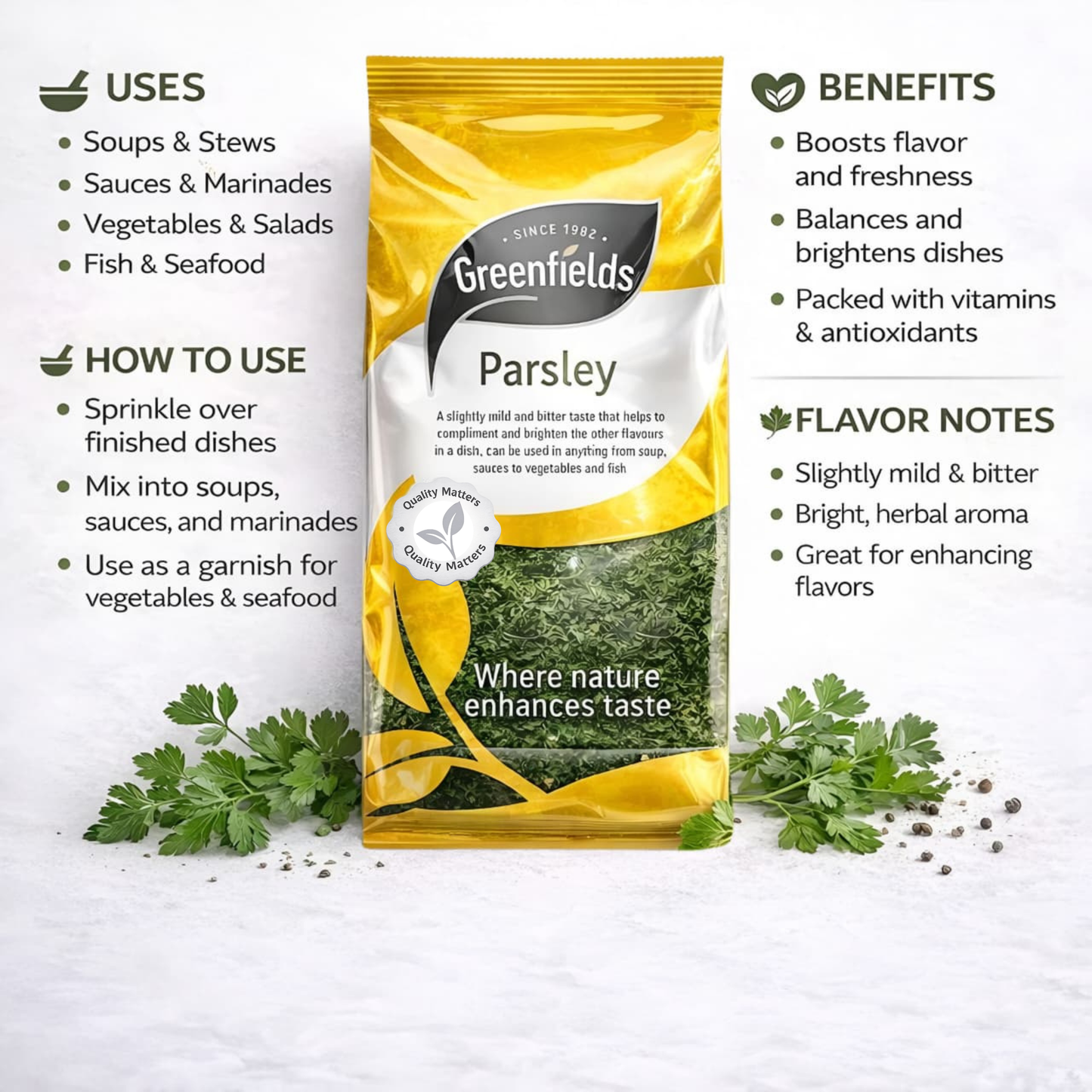 Greenfields Fresh Flat Leaf Parsley 75g