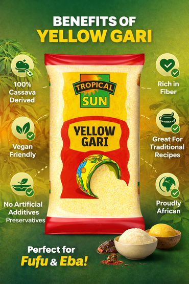 Tropical Sun Yellow Gari 5kg — Flour & Mix — Buy Online UK