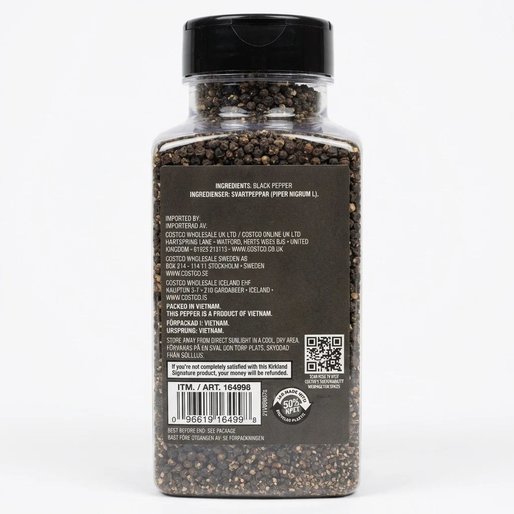 Kirkland Signature Coarse Ground Black Pepper 360g