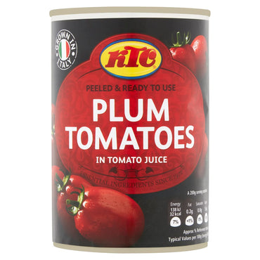 KTC Plum Tomatoes in Tomato Juice 400g — Drinks — Buy Online UK