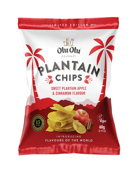 OluOlu Apple Cinnamon Plantain Chips 60G-SurulereFoods