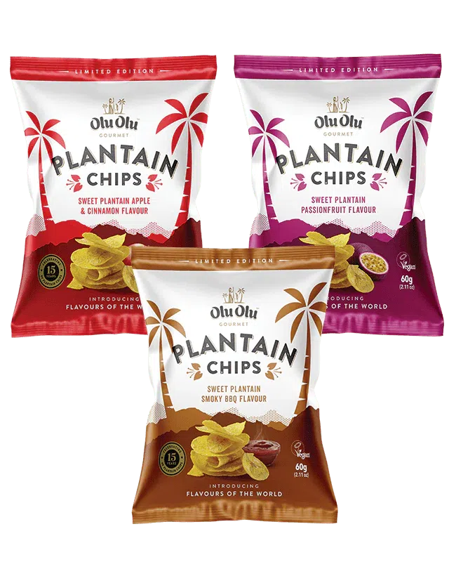 OluOlu Apple Cinnamon Plantain Chips 60G-SurulereFoods