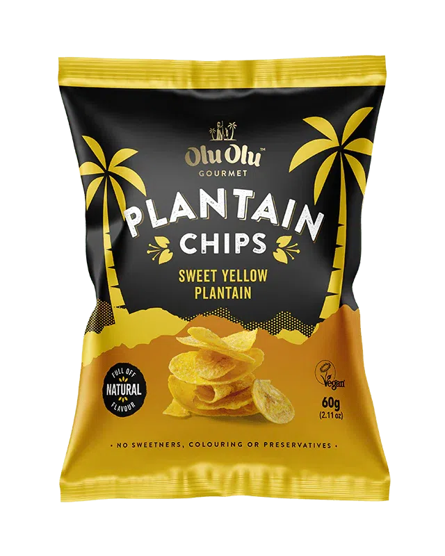 OluOlu Sweet Yellow Plantain Chips 60G-SurulereFoods