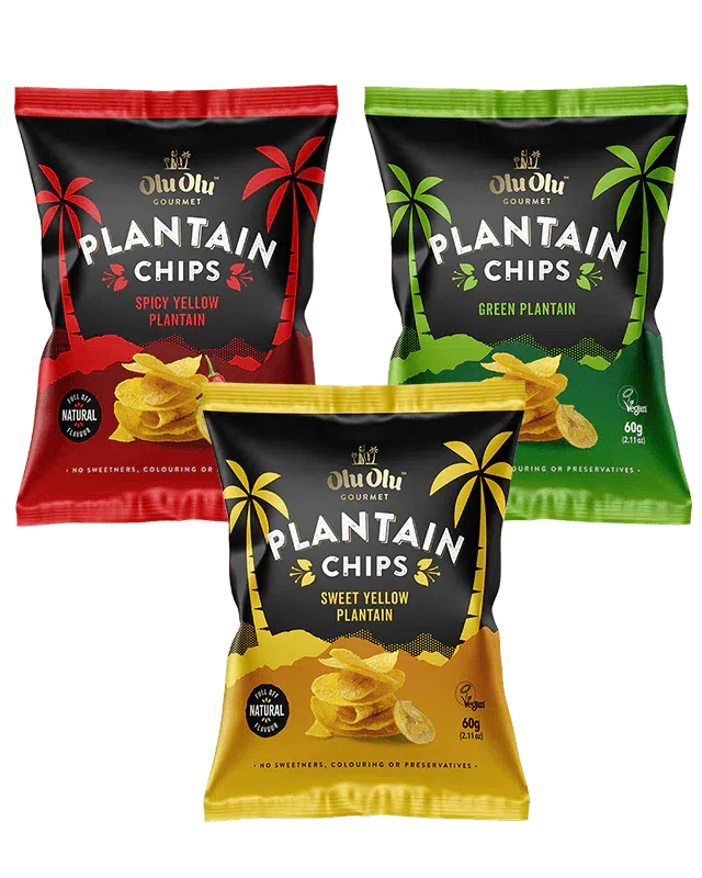 OluOlu Spicy Yellow Plantain Chips 60G-SurulereFoods
