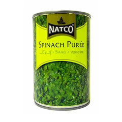 Natco Spinach Purée 369g - Ready Spinach Puree Tin for Curries & Stews — Fresh Food — Buy Online UK