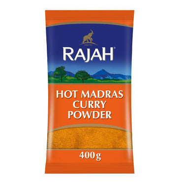 Rajah Hot Madras Curry Powder 400G-SurulereFoods — Spice & Seasonings — Buy Online UK
