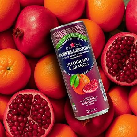 San Pellegrino Melograno & Arancia (Pomegranate & Orange) 330ml Can