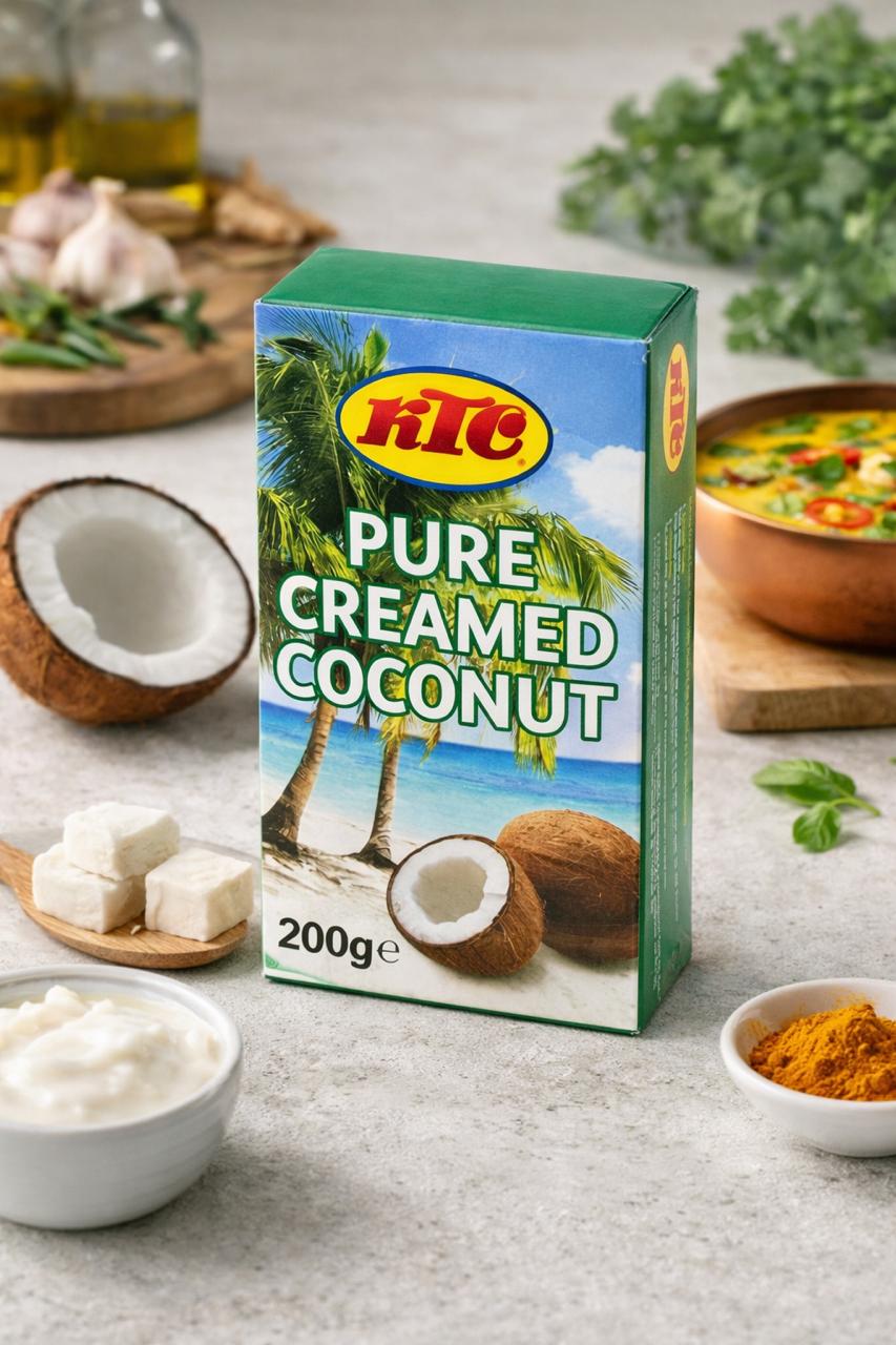 KTC Pure Creamed Coconut 200g β Coconut Cooking Block UK