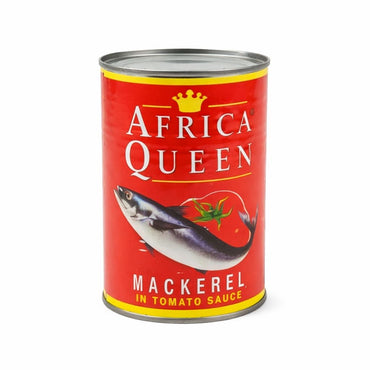 Africa Queen Mackerel in Tomato Sauce 425g — Food Cupboard — Buy Online UK