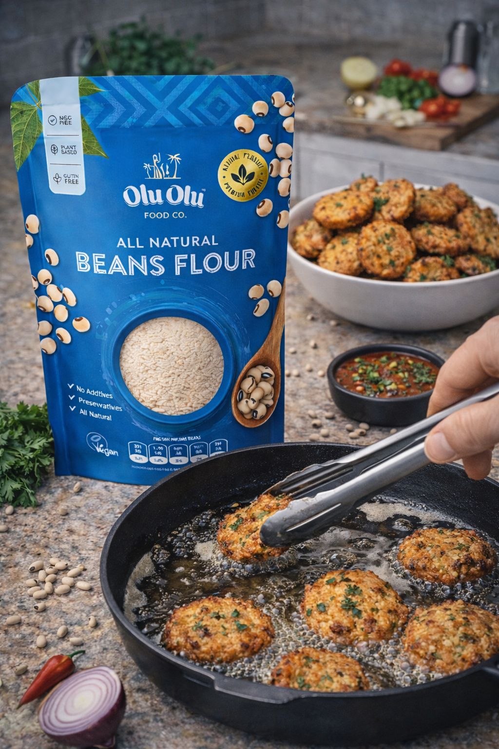 Olu Olu Beans Flour – Premium Bean Flour for Moi Moi & Akara UK