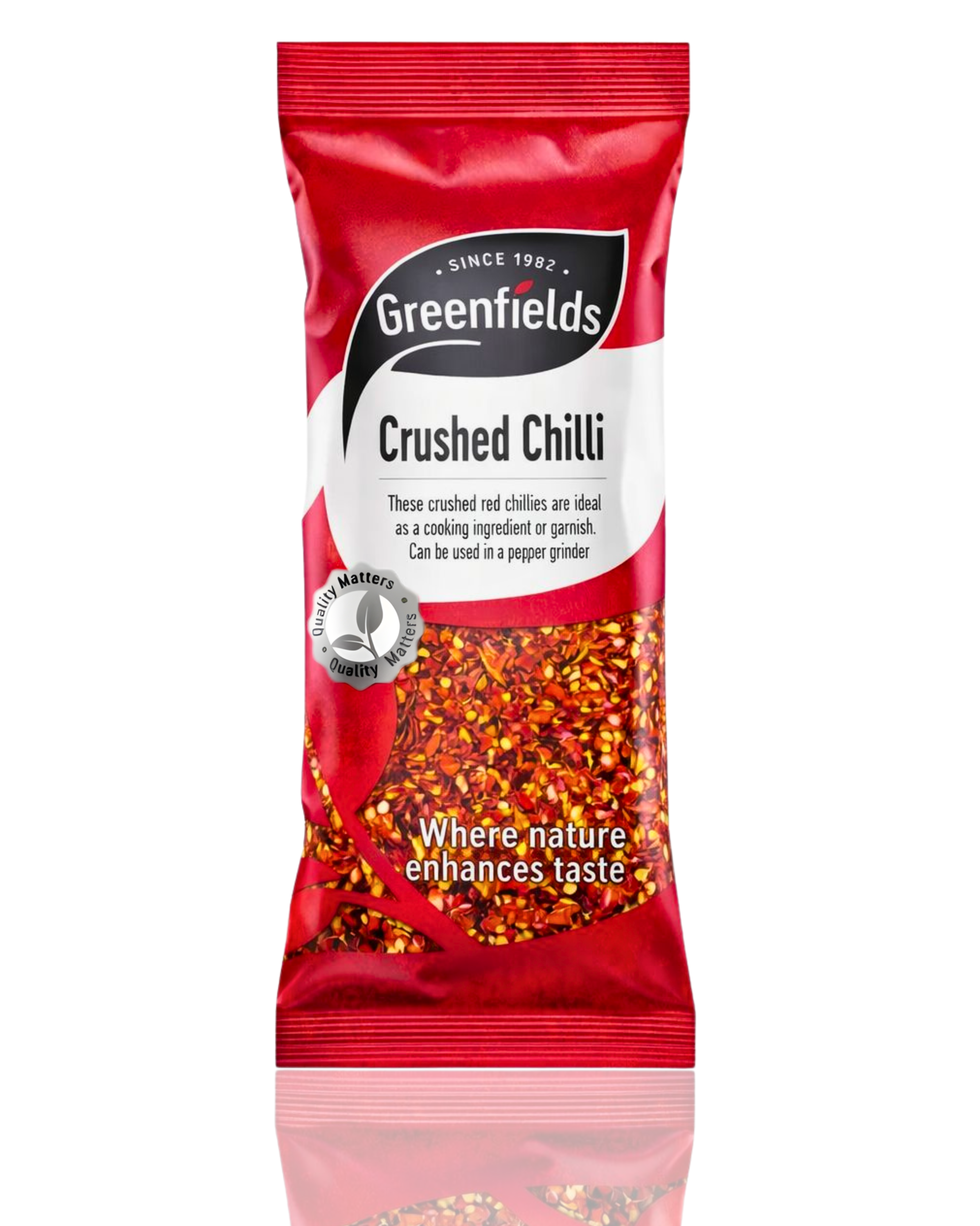 Greenfields Crushed Chilli 75g β Spicy Flakes for Cooking & Seasoning UK