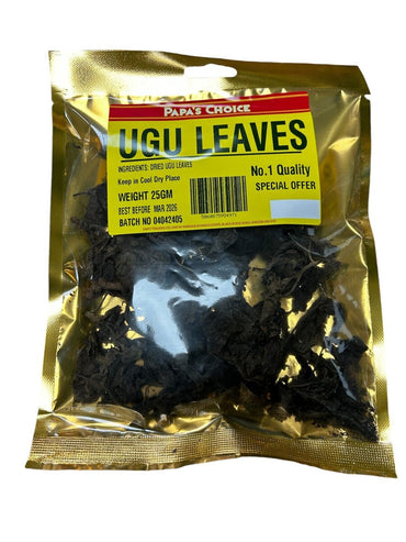 Papa’s Choice Dried Ugu Leaves 25g — Dry Foods — Buy Online UK