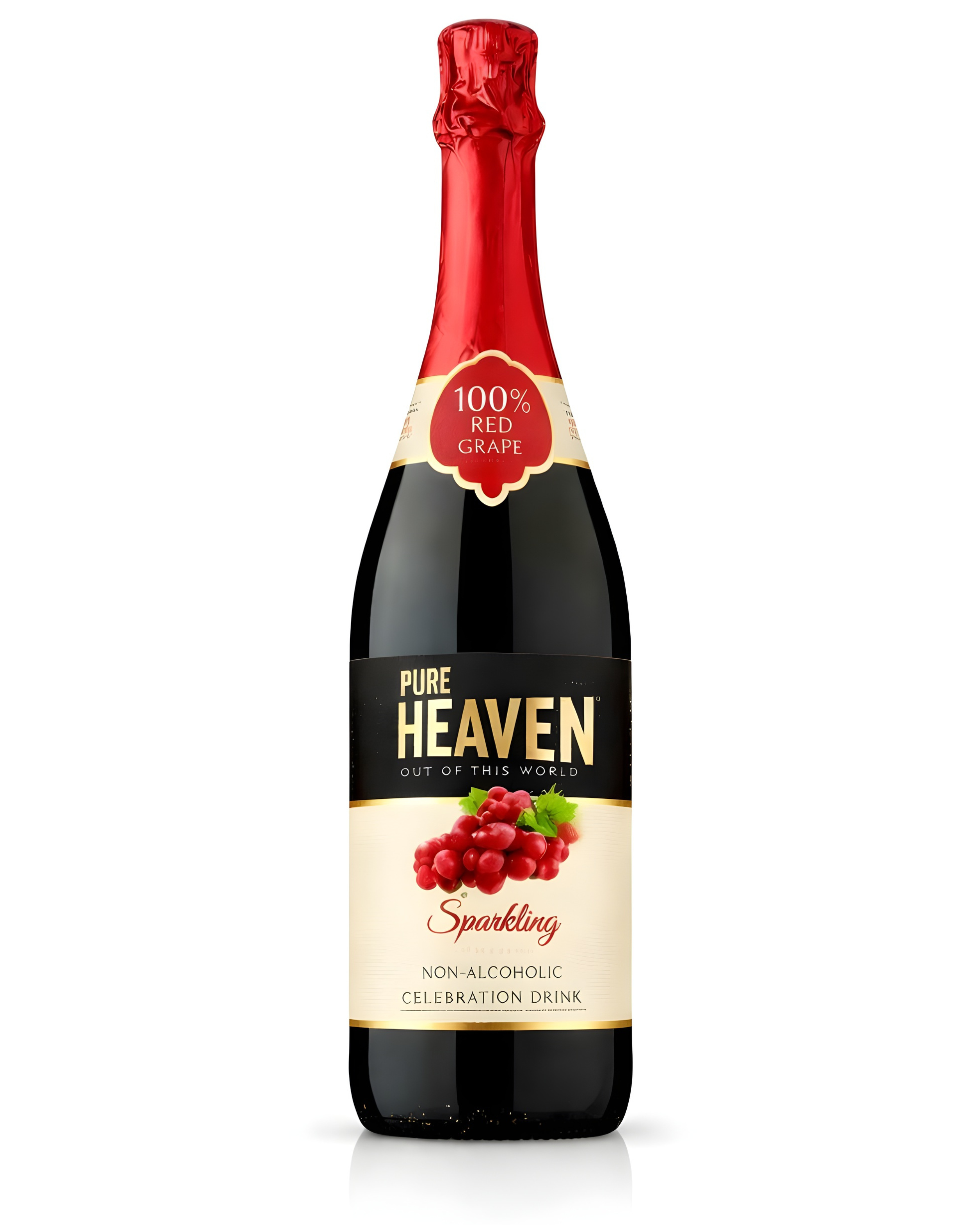 Pure Heaven Sparkling Red Grape Juice 750ml – Refreshing Non-Alcoholic Fizzy Drink