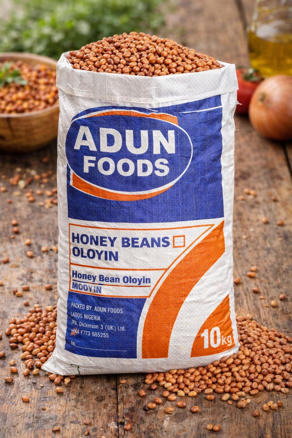 Adun Foods Honey Beans (Ewa Oloyin) 10kg – Premium Sweet Beans Bulk UK