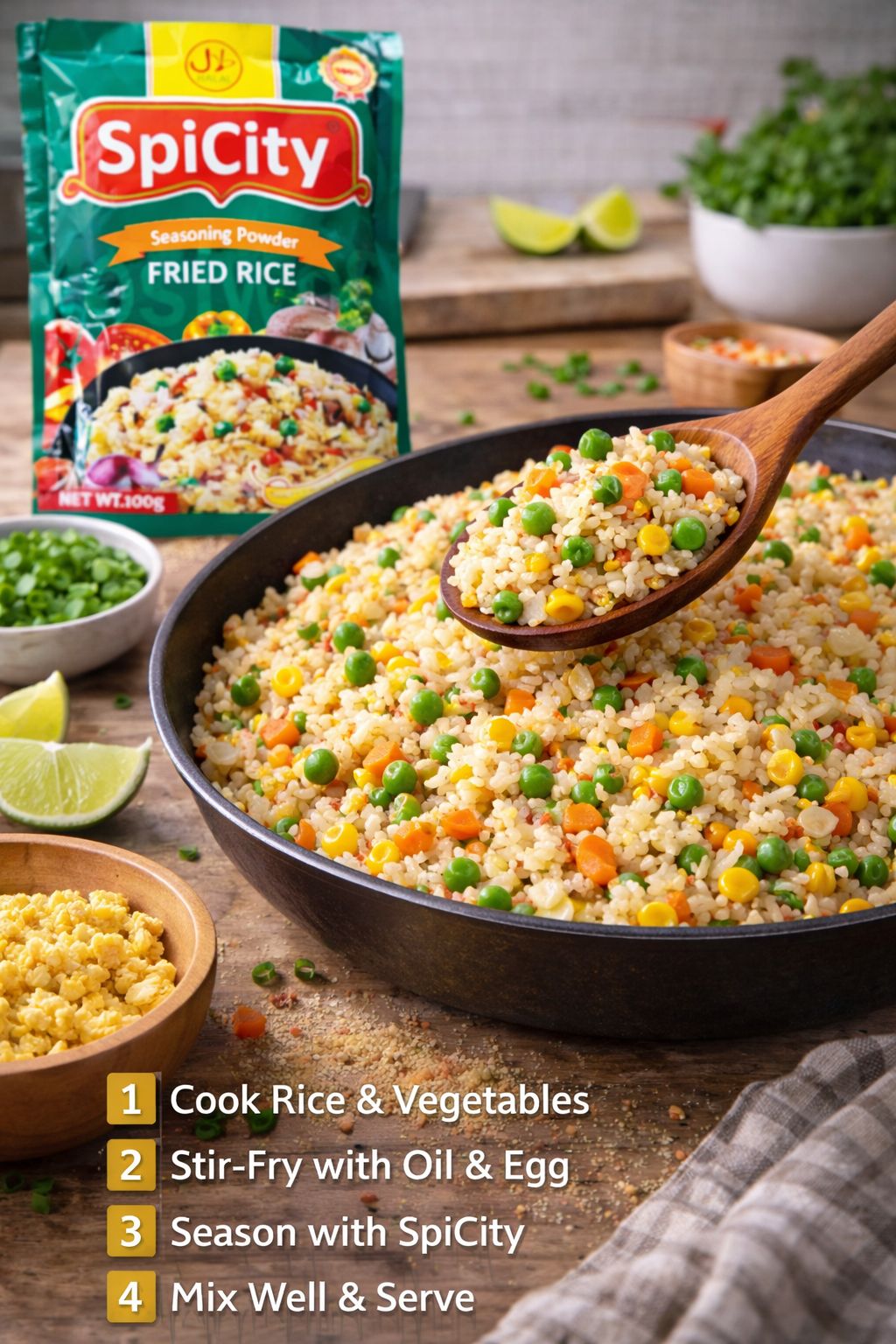 SpiCity Fried Rice Seasoning 10g – Nigerian Fried Rice Spice Mix UK