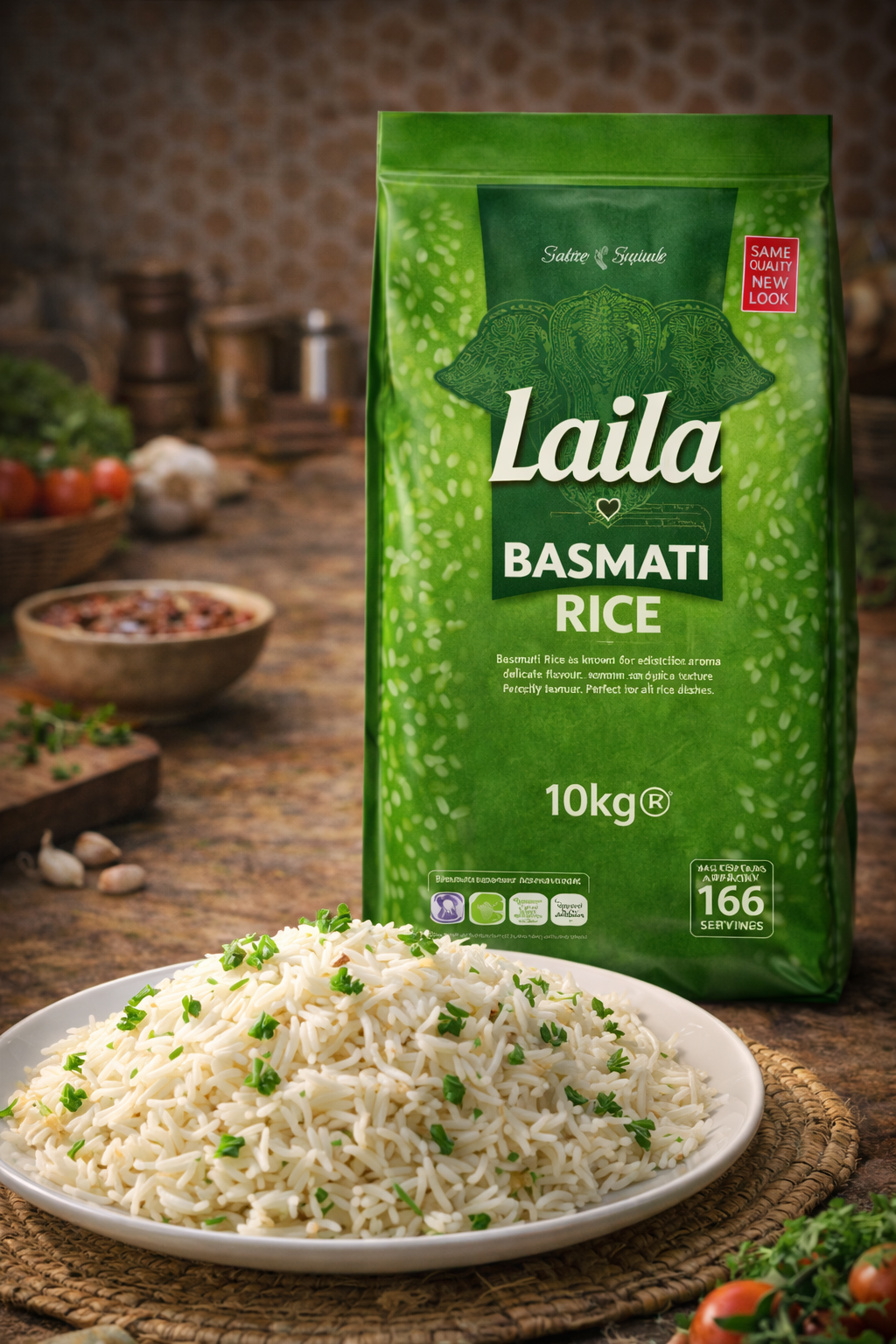 Laila Golden Sella Basmati Rice 10kg – Premium Parboiled Basmati Bulk | UK