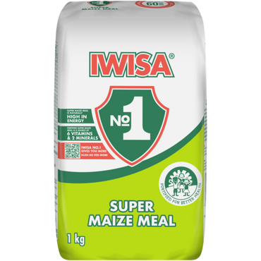 Iwisa No.1 Super Maize Meal 1kg - South African Pap Meal / Maize Flour — Flour & Mix — Buy Online UK