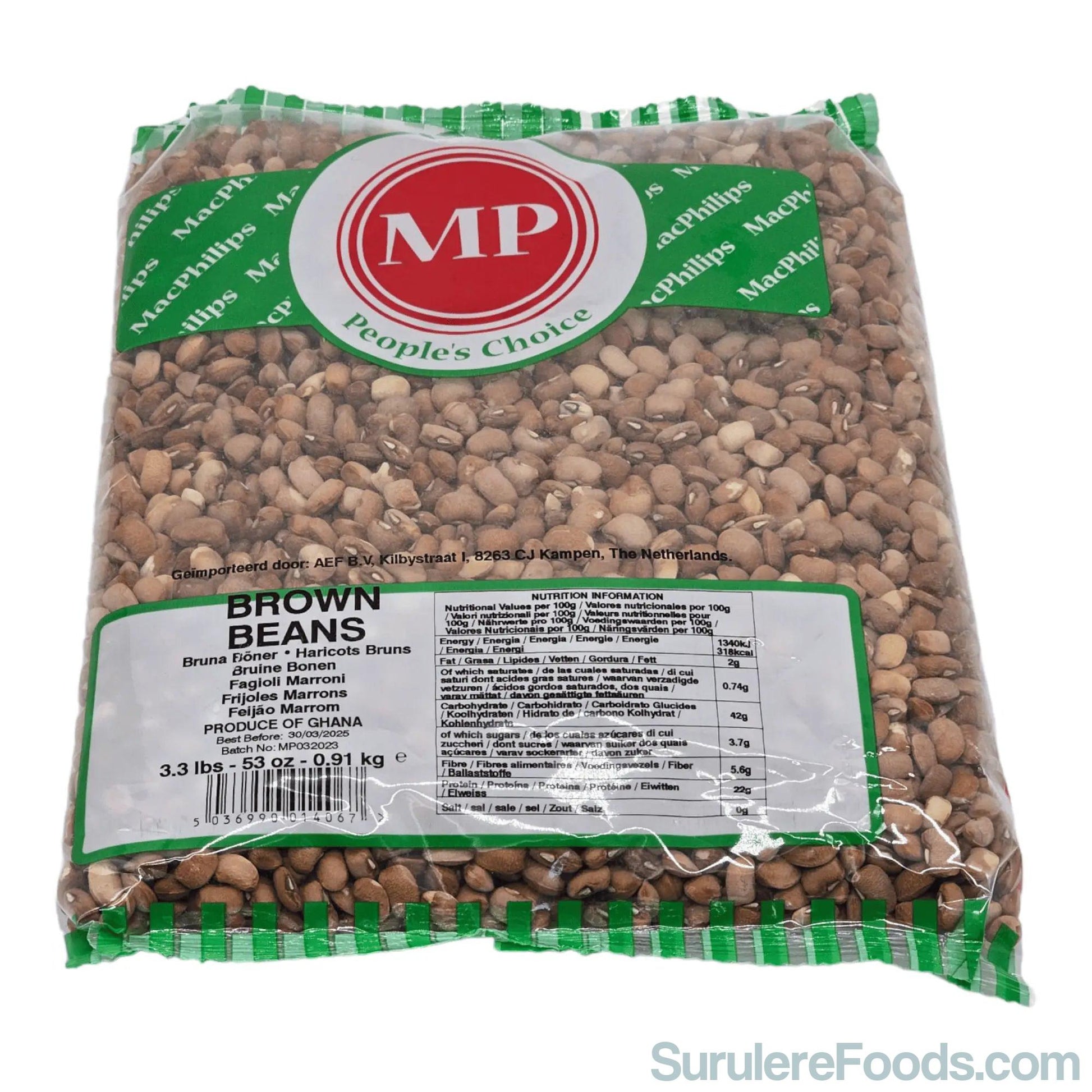 MP Brown Beans 0.91Kg-SurulereFoods