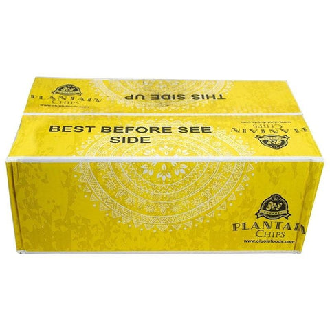 OluOlu Sweet Yellow Plantain Chips Box-SurulereFoods