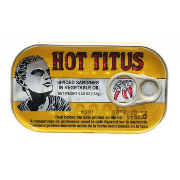 Titus Hot Sardines 125G X 3-SurulereFoods — Food Cupboard — Buy Online UK