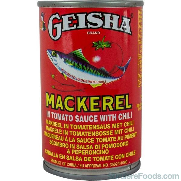 Geisha Mackerel Tomato With Chilli 425g-SurulereFoods