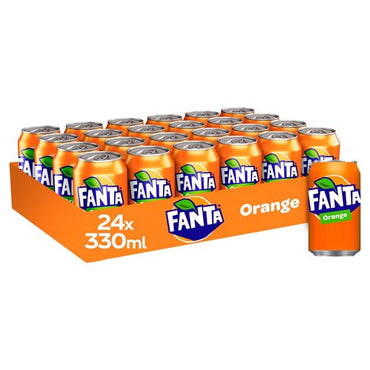 Fanta Orange Cans 330Ml X 24 Carton-SurulereFoods — Drinks — Buy Online UK
