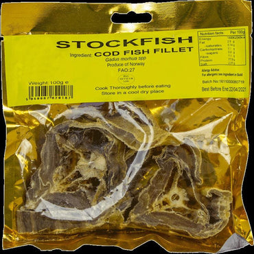 Ade Stockfish Cod Fish Fillet 100G-SurulereFoods — Dry Foods — Buy Online UK