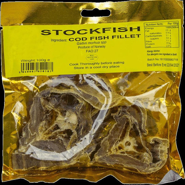 Ade Stockfish Cod Fish Fillet 100G – SurulereFoods