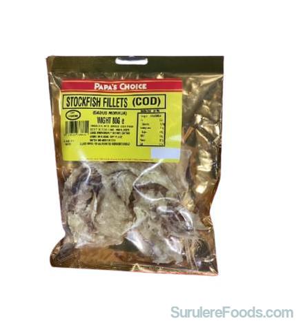 Papa's Choice Stockfish Fillets Cod 80G-SurulereFoods