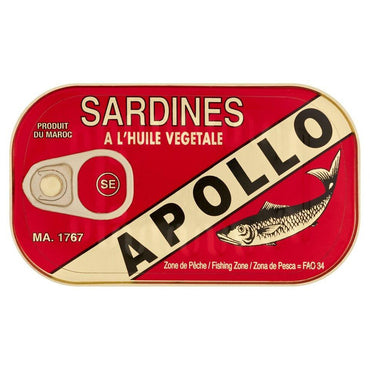 Apollo Sardines Veg 125G-SurulereFoods — Food Cupboard — Buy Online UK