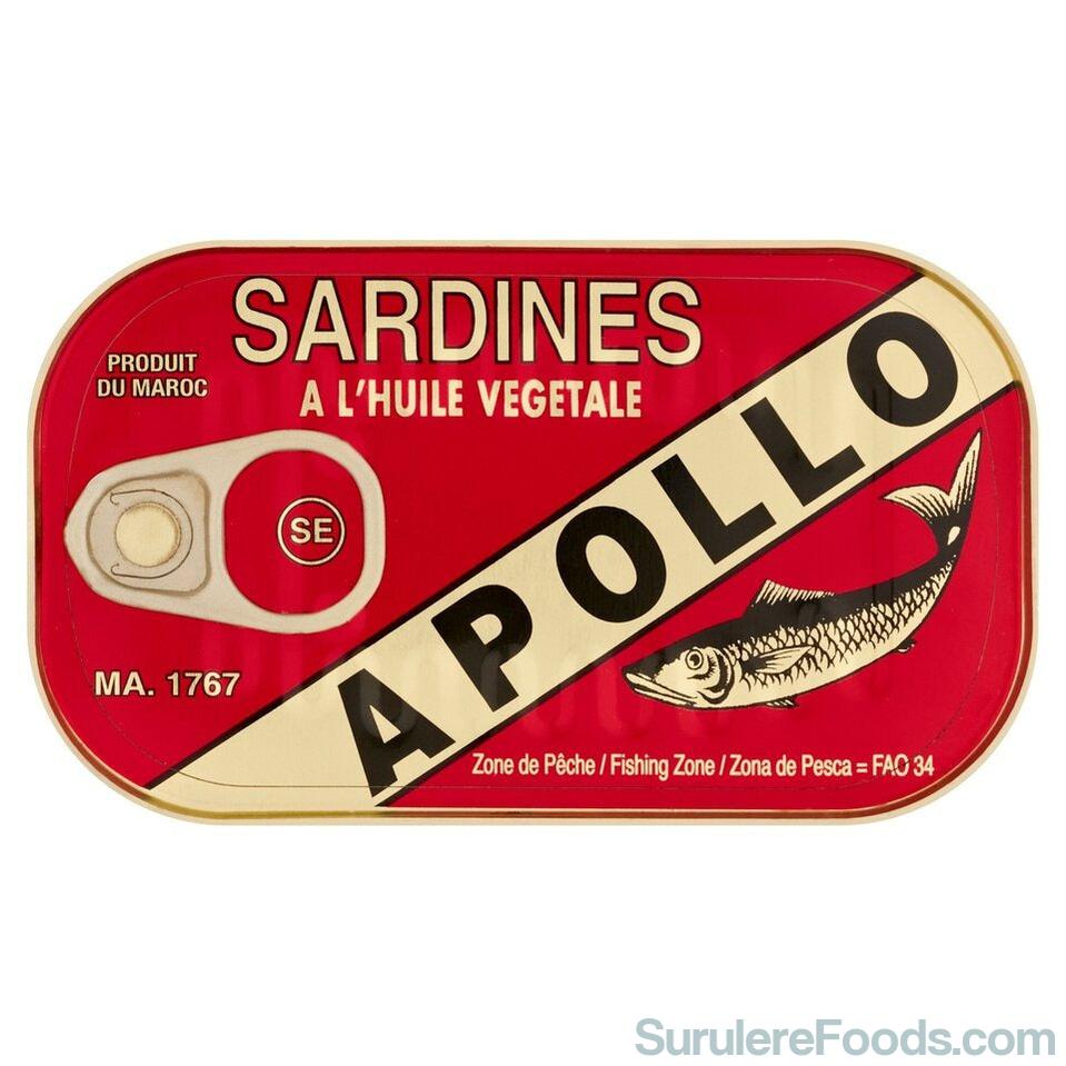 Apollo Sardines Veg 125G-SurulereFoods