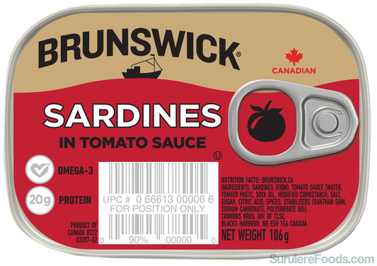 Brunswick Sardines Tomato Sauce 106G