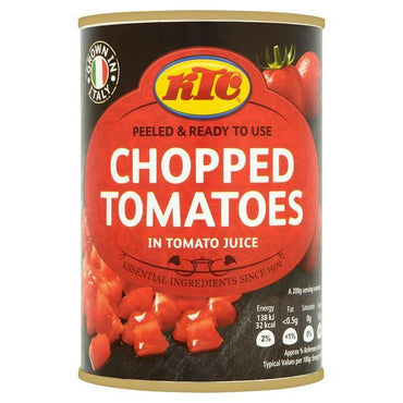 KTC Chopped Tomatoes 400G-SurulereFoods — Food Cupboard — Buy Online UK