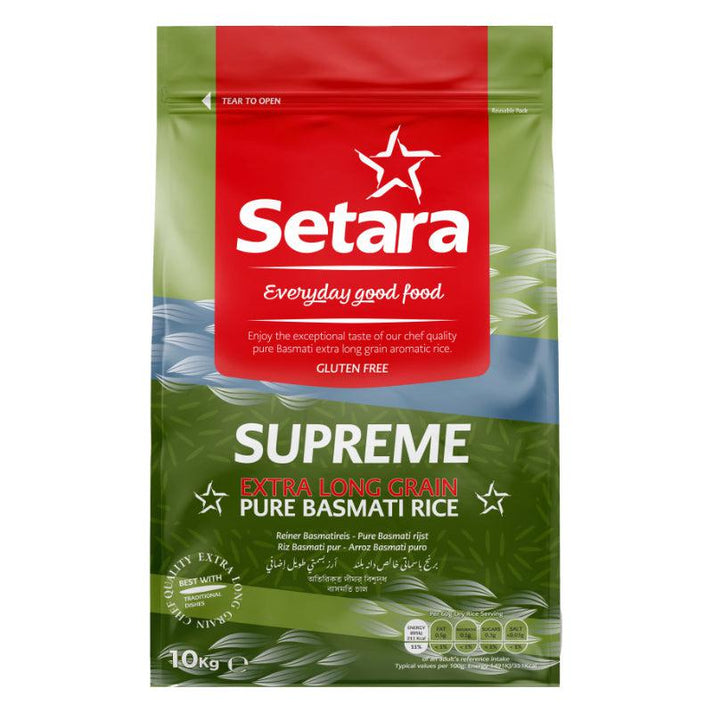 Setara Extra Long Basmati Rice 10kg | Buy Online UK – SurulereFoods