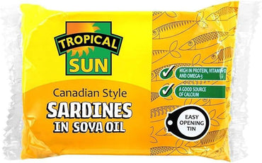 Tropical Sun Sardines Soya Oil 106G-SurulereFoods — Food Cupboard — Buy Online UK