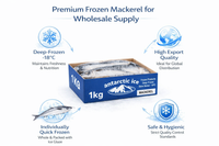 Premium Frozen Mackerel Fish 1kg – Whole Omega-3 Rich Seafood UK