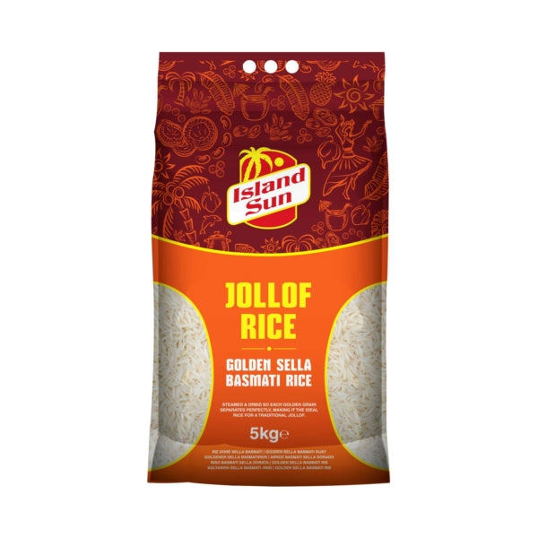 Island Sun Jollof Golden Sella Basmati Rice 5kg