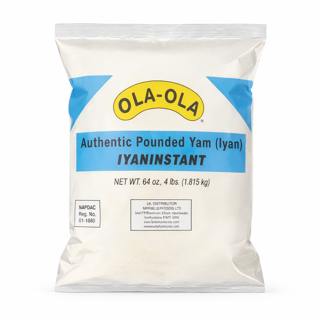 Ola Ola Pounded Yam 4.5kg – Smooth Poundo Iyan Swallow Meal | UK