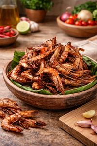 Smoked Dried King Prawn 100g – Premium Whole Prawns for Soups & Stews | UK