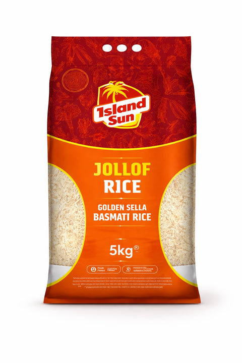 Island Sun  Jollof Rice Golden Sella Basmati Rice 5kg
