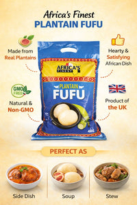 Africa’s Finest Plantain Fufu 4kg – Authentic Swallow Flour UK