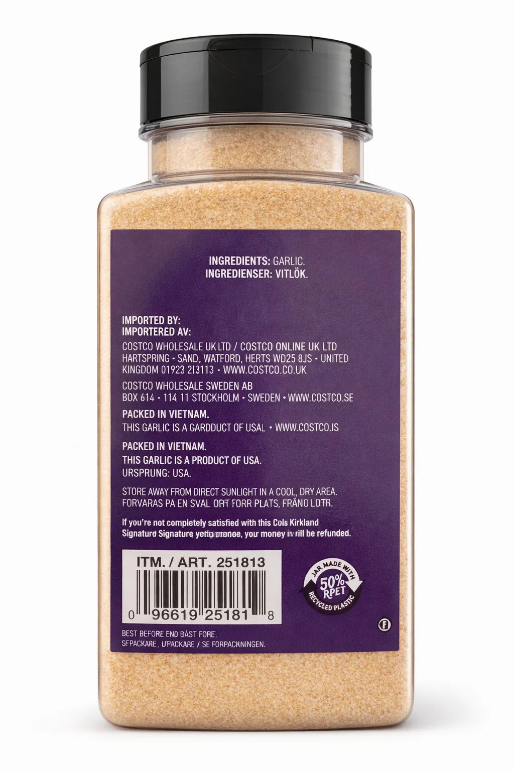 Kirkland Signature Granulated Garlic 510g