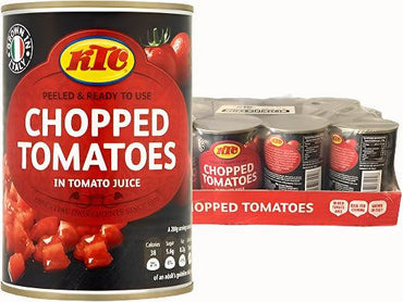 KTC Chopped Tomato 12X400G-SurulereFoods — Food Cupboard — Buy Online UK