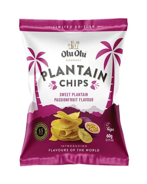 OluOlu Passion Fruits Plantain Chips 60G-SurulereFoods